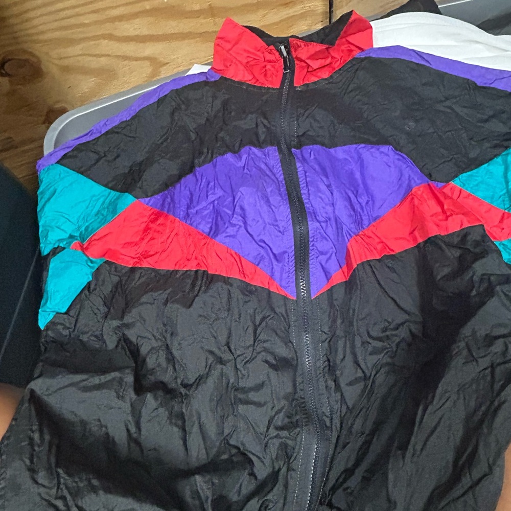 Colorful Men's Windbreaker Jacket 90’s